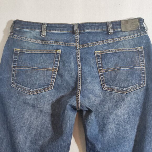 Denver Hayes Bootcut jeans men's size 38/32 dark washed ink blue colour - Picture 4 of 13